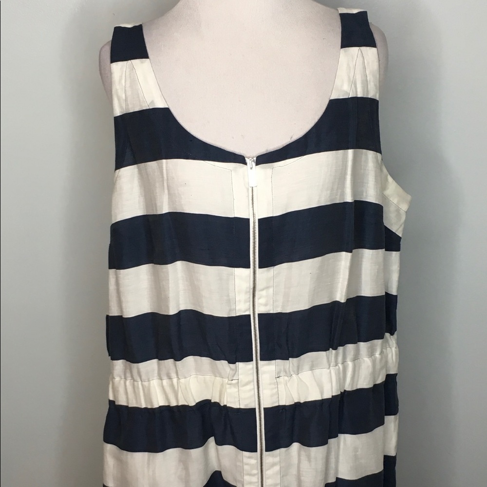 Armani Blue and White Stripe Dress